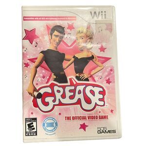 Grease (Nintendo Wii, 2010) TESTED COMPLETE CASE DISC BOOKLET Video Game